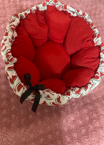 Kırmızı meyve ekmek sepeti - Görsel 5