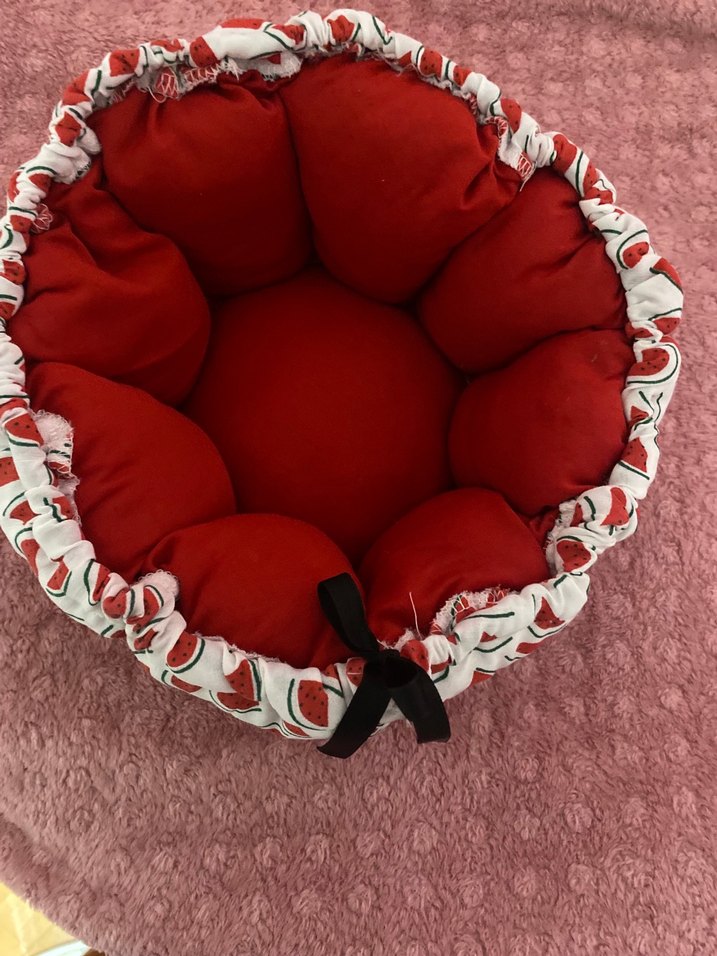 Kırmızı meyve ekmek sepeti - Görsel 4