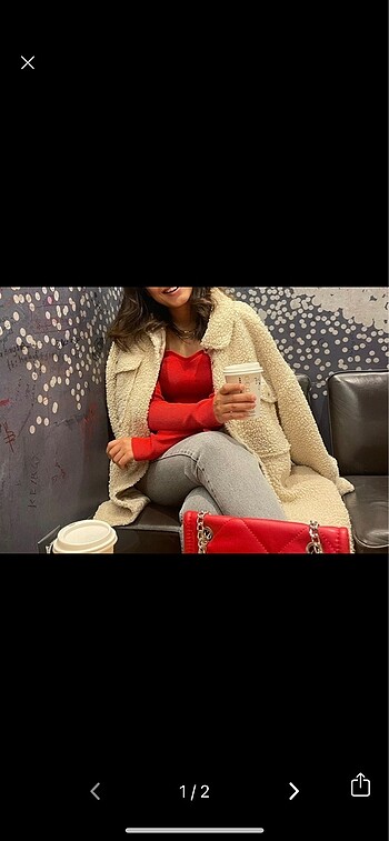 Tedy kumaş oversize ceket