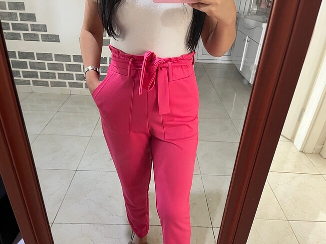 s Beden pembe Renk Pembe pantolon