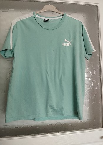 Puma Yeşil Kısa Kollu Spor Tişört
