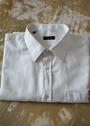 xl Beden Erkek Beyaz Keten Uzun Kollu Gömlek
