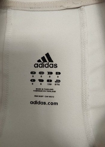 Beyaz Adidas Fermuarlı Spor Ceket - Görsel 8