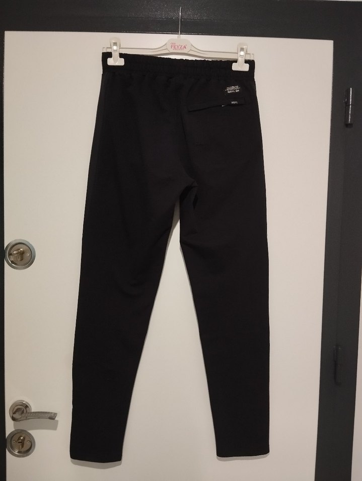 Erkek Siyah Fermuarlı Outdoor Eşofman Altı - Görsel 3