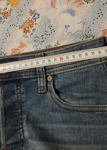 Erkek Lacivert Regular Fit Denim Pantolon - Görsel 4