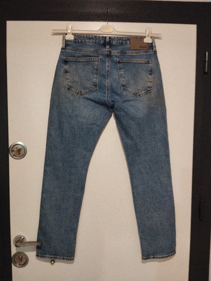 Erkek Regular Fit Mavi Kot Pantolon - Görsel 3