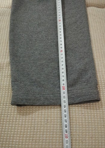 Gri Rahat Kesim Fermuarlı  Eşofman Altı - Görsel 4