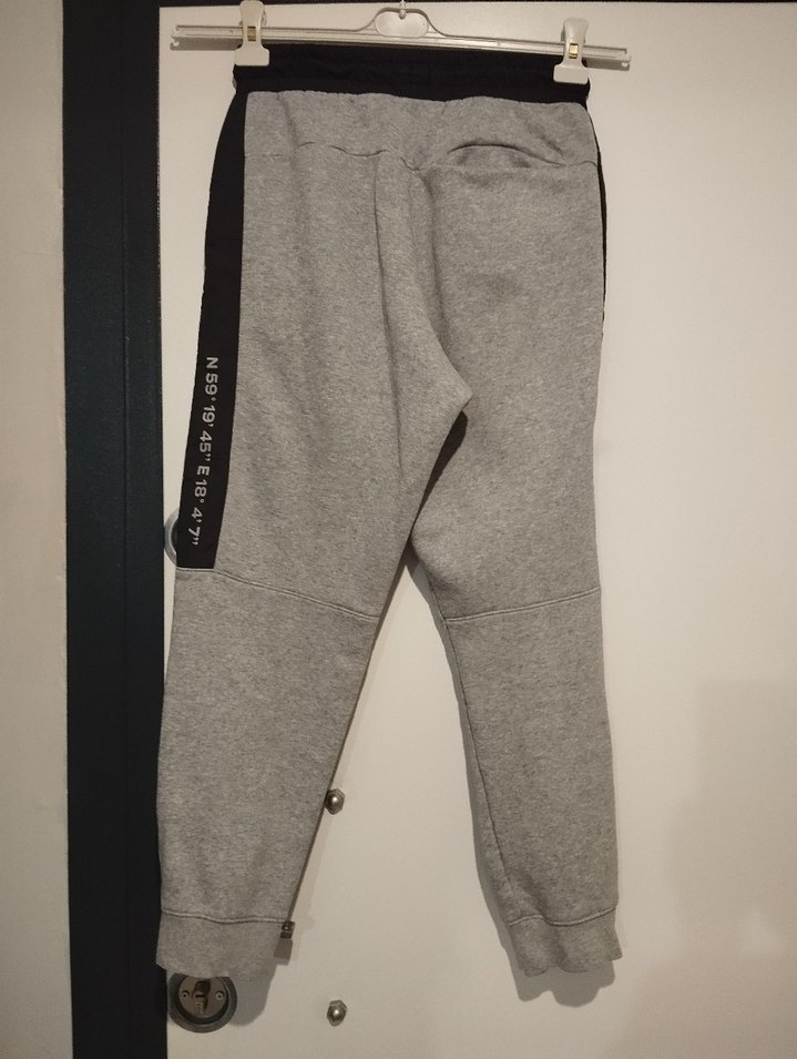 Gri Fermuarlı Rahat Kesim Erkek Eşofman Altı - Görsel 2