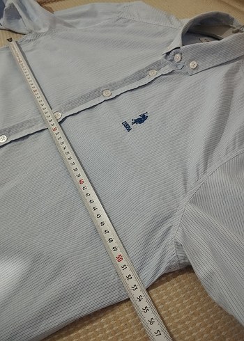 Gri Erkek Uzun Kollu Polo Yaka Gömlek - Görsel 8