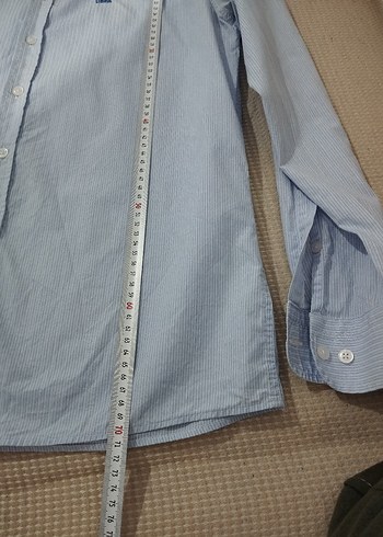 Gri Erkek Uzun Kollu Polo Yaka Gömlek - Görsel 5