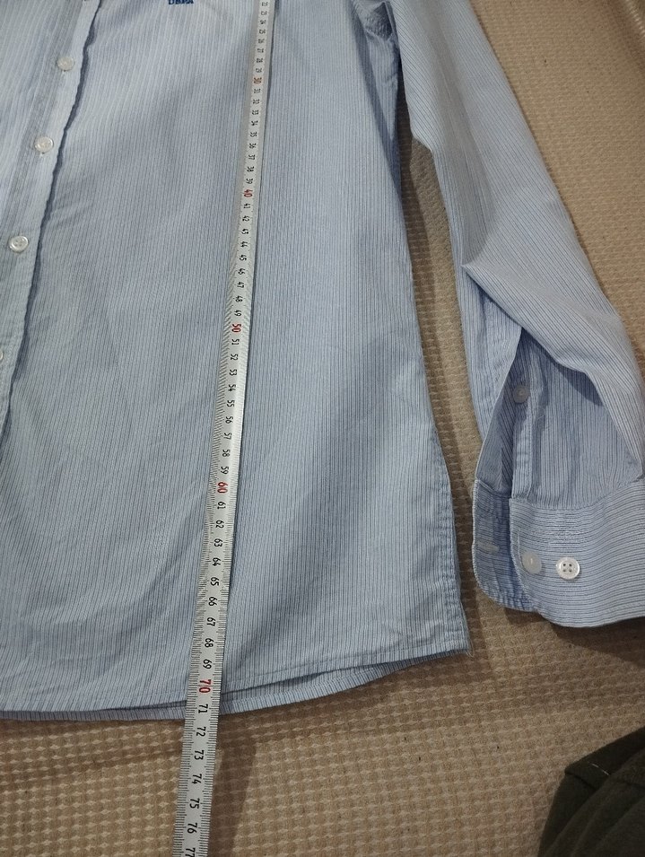 Gri Erkek Uzun Kollu Polo Yaka Gömlek - Görsel 5