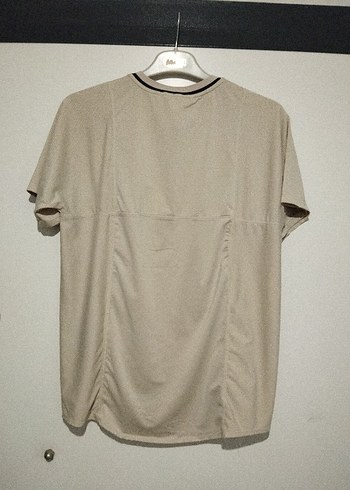 Bej Erkek Kısa Kollu Tişört - Görsel 2