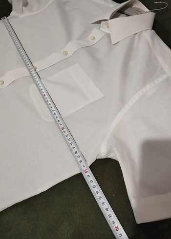 xl Beden beyaz Renk Beyaz Kısa Kollu Düğmeli Erkek Gömlek