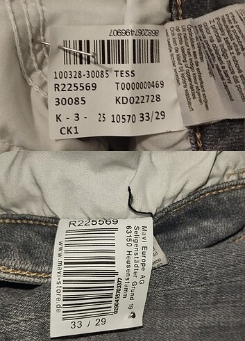33 Beden gri Renk Jean..
