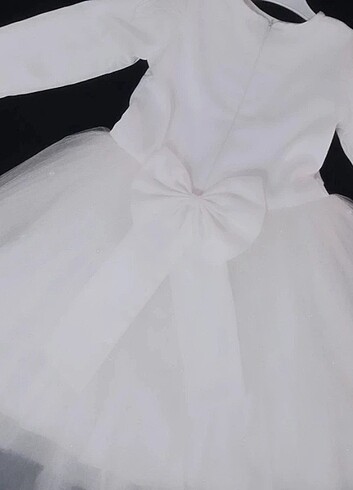 İncili Beyaz gelinlik elbise 
