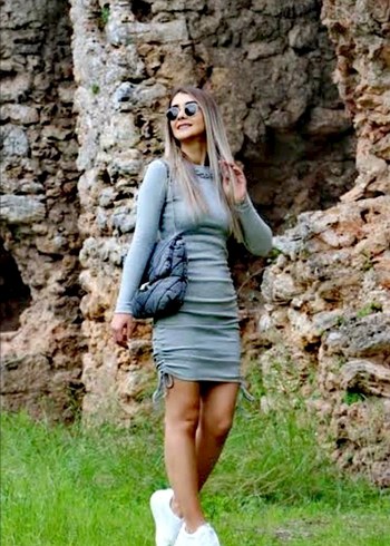 Gri Mini Triko Elbise Uzun Kollu - Görsel 2