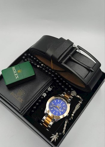 erkek kemer cüzdan çakmak saat tesbih set - Görsel 2