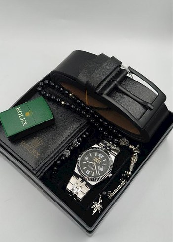 erkek kemer cüzdan çakmak saat tesbih set - Görsel 4