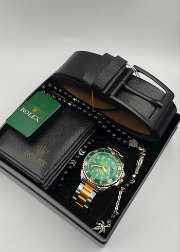 erkek kemer cüzdan çakmak saat tesbih set - Görsel 3