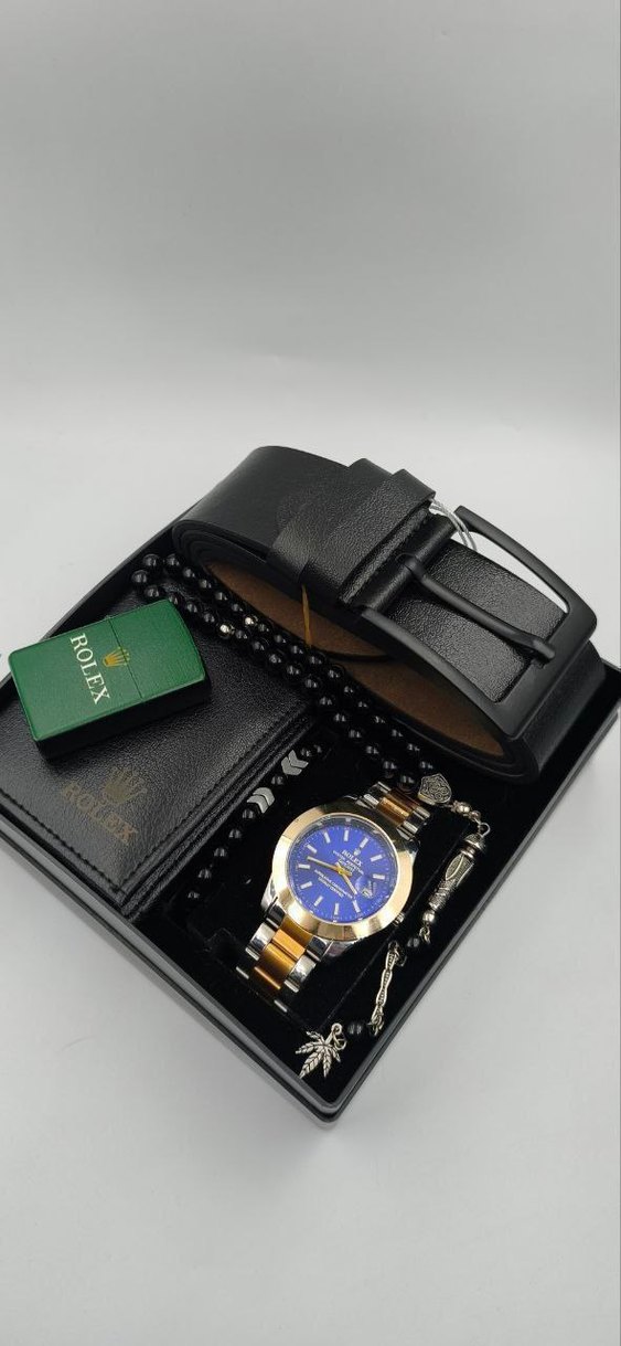 erkek kemer cüzdan çakmak saat tesbih set - Görsel 2