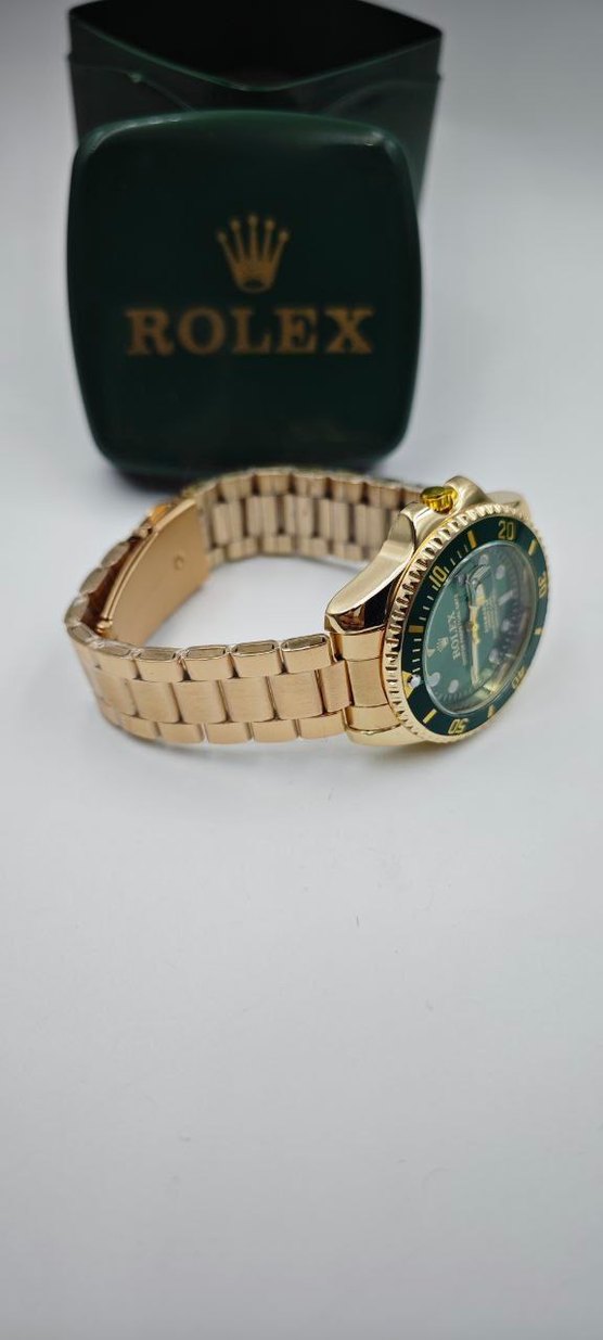 Altın Renkli Modern Klasik  Erkek Saati - Görsel 4