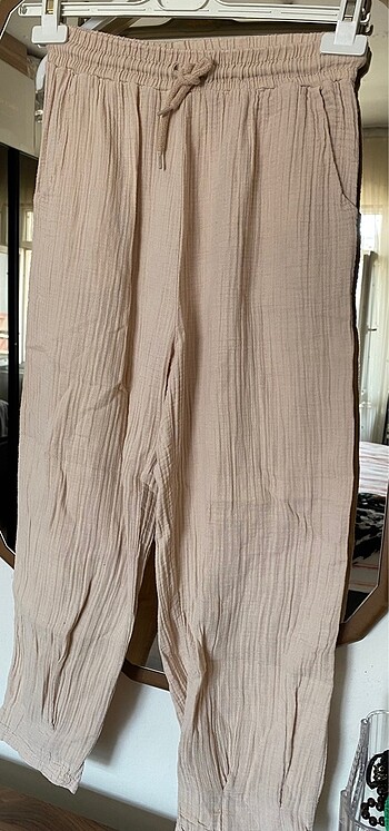 38 Beden camel Renk Yazlık pantolon