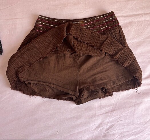 xs Beden Vintage pullu şortlu etek