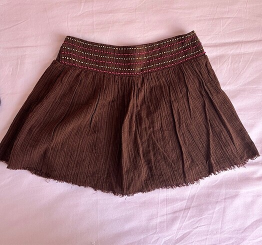 Pull and Bear Vintage pullu şortlu etek