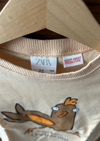 Bej Baskılı Erkek Çocuk Kısa Kollu Tişört - Görsel 2