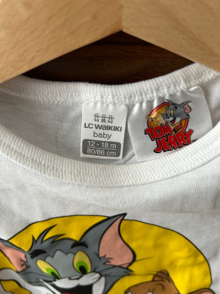 Tom ve Jerry Baskılı Sarı Erkek Çocuk Takım - Görsel 2