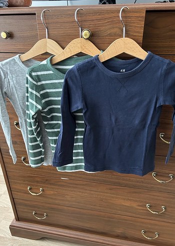 Gri Erkek Çocuk Uzun Kollu Pamuklu Tişört - Görsel 2