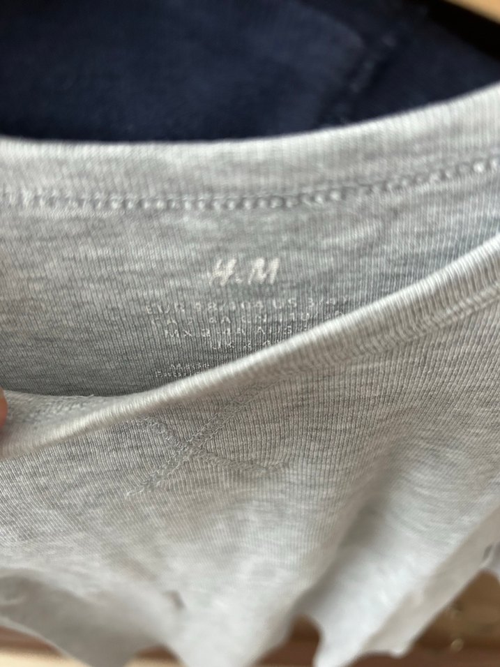 Gri Erkek Çocuk Uzun Kollu Pamuklu Tişört - Görsel 5