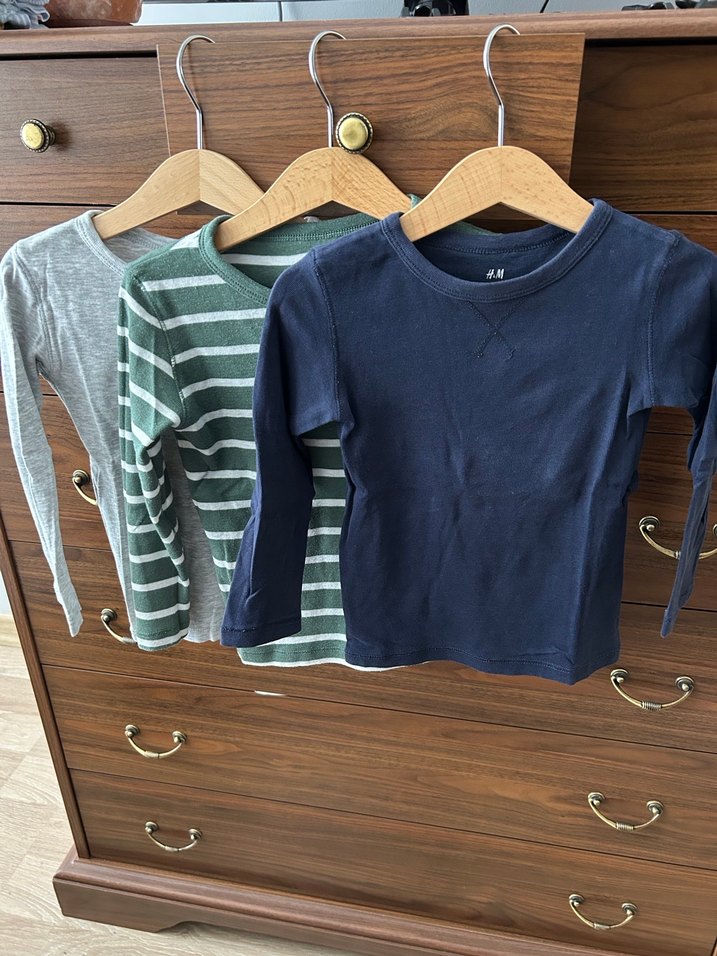 Gri Erkek Çocuk Uzun Kollu Pamuklu Tişört - Görsel 2