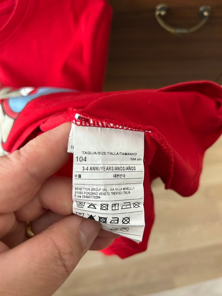 Kırmızı Bugs Bunny Baskılı Erkek Tişört - Görsel 2