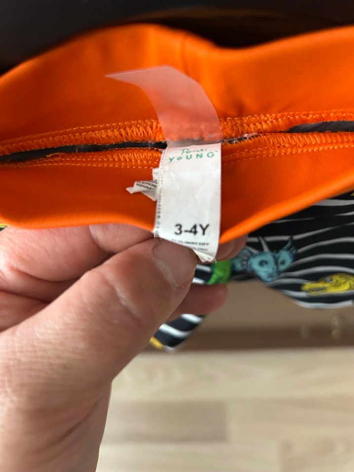 Renkli Zebra Desenli Erkek Çocuk Deniz Şortu - Görsel 2