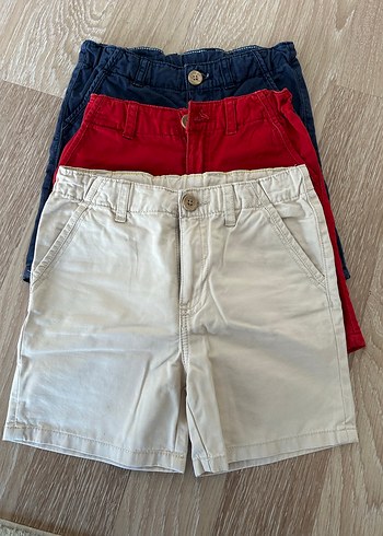 Düğmeli Beyaz Pamuklu Erkek Şort - Görsel 2