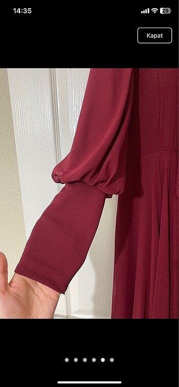 m Beden bordo Renk 38 Abiye