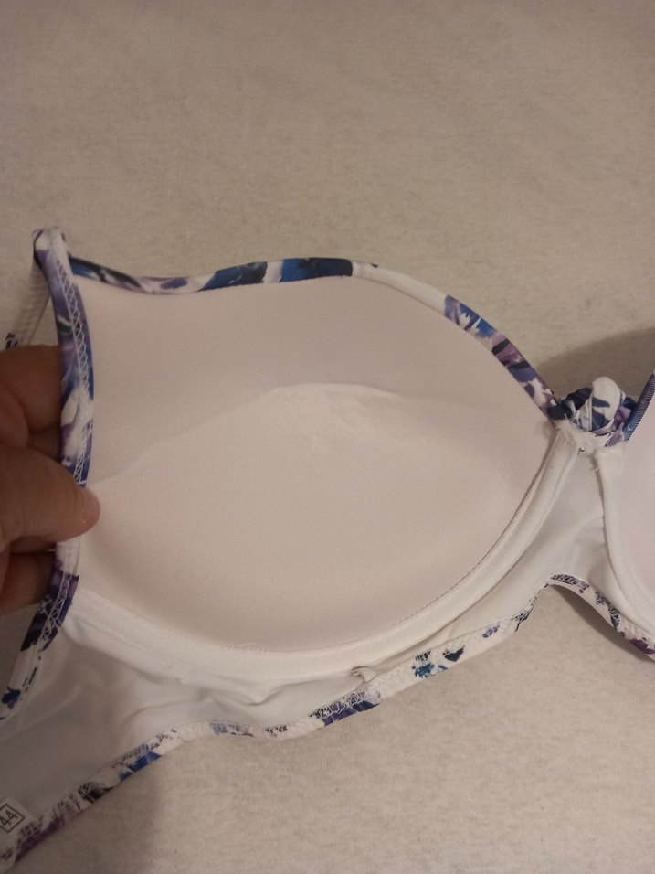 Mor Desenli Bohem Strappy Bikini Üstü - Görsel 4