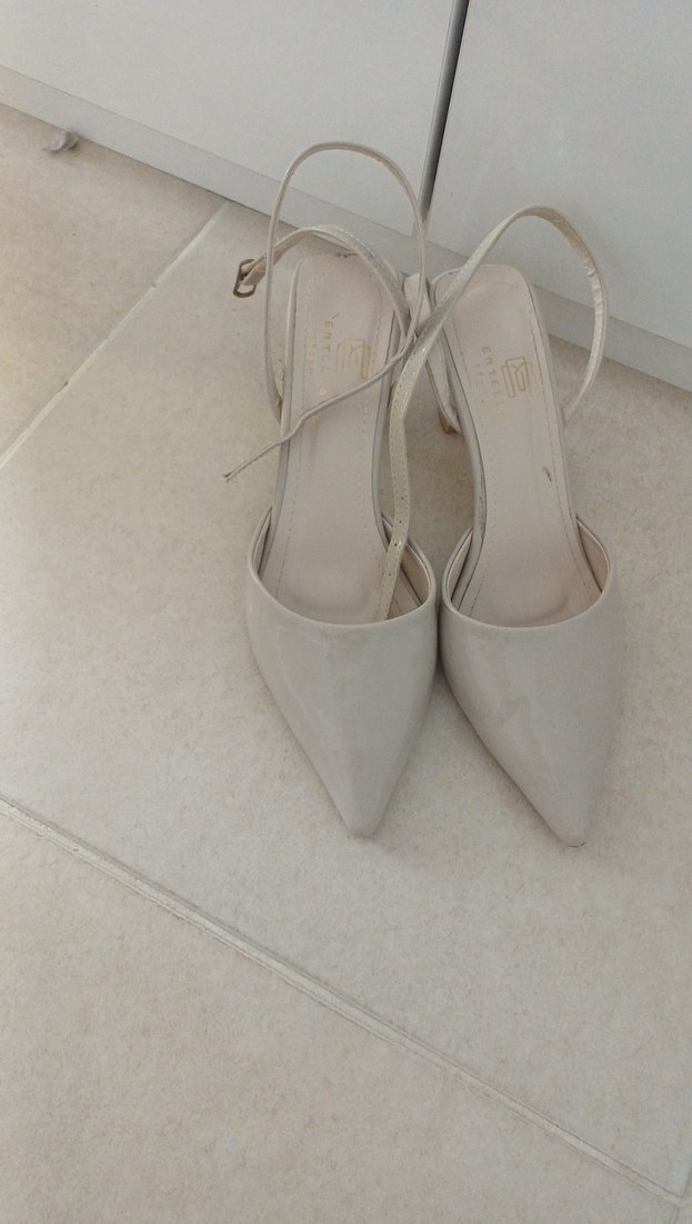 Bej Stiletto Topuklu Kadın Ayakkabı - Görsel 3