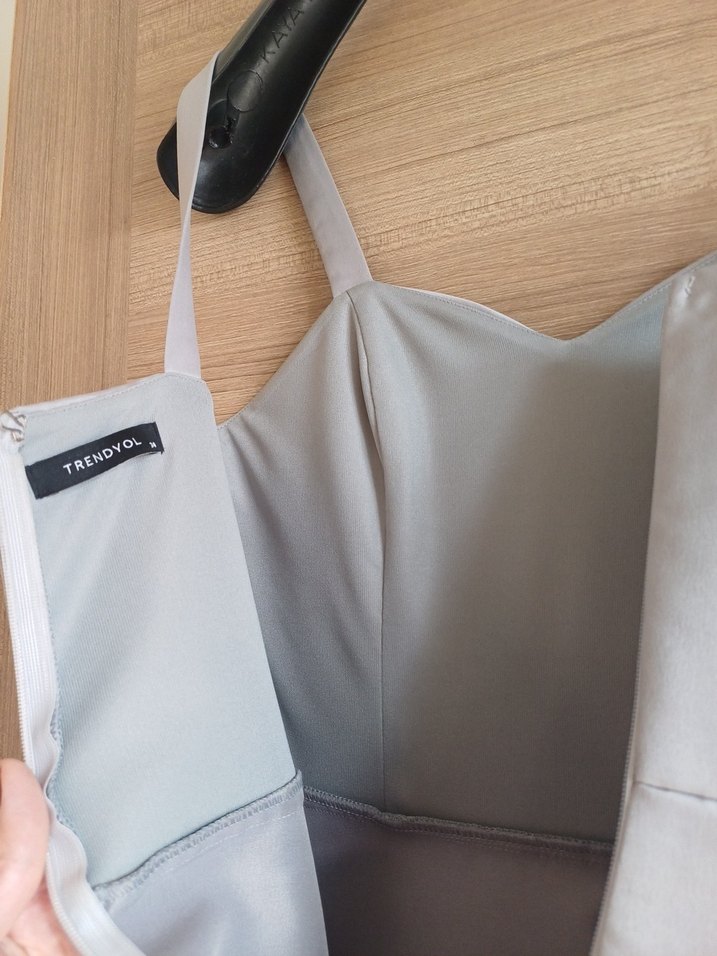 Gümüş Mini Abiye Elbise - Görsel 5