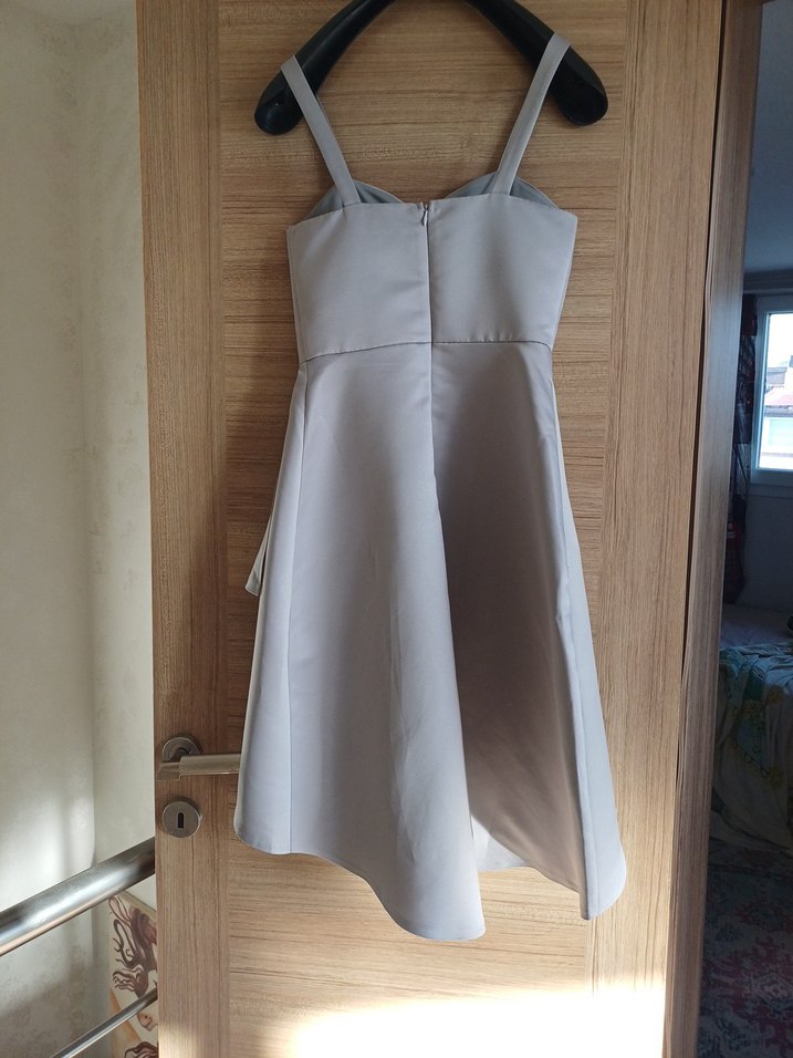 Gümüş Mini Abiye Elbise - Görsel 3