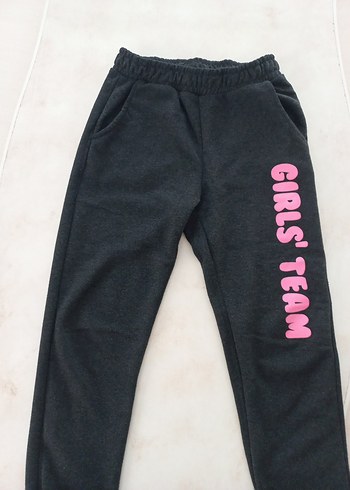 LC Waikiki Pembe Baskılı Gri kiz çocuk Eşofman Altı