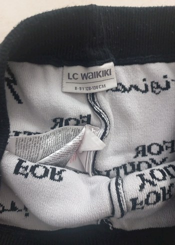 Kız Çocuk Siyah Baskılı Tayt - Görsel 4