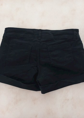 42 Beden siyah Renk Siyah Mini Denim Şort