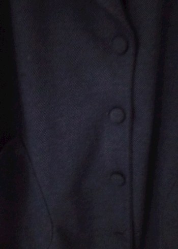 Lacivert Midi Kadın Kaban salaş 48 Bedene kadar olur iade kabul - Görsel 4