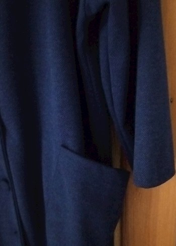 Lacivert Midi Kadın Kaban salaş 48 Bedene kadar olur iade kabul - Görsel 5