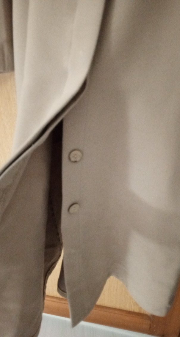 Düğmeli Bej Uzun Kaban salaş her Bedene olur Ben 44 kullanıyorum - Görsel 3