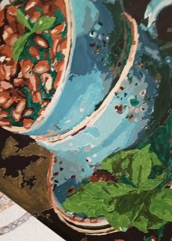 Turkuaz Renkli el yapımı pano - Görsel 4