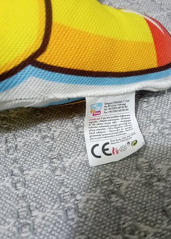  Beden Sarı Renkli Uçak Desenli Peluş Oyuncak