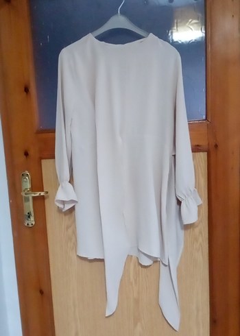 Bej Uzun Kollu Salaş Tunik